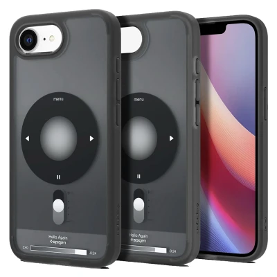 Abbildung von Spigen für iPhone 16e Hülle [Anti Vergilbung] Ultra Hybrid MagFit Case Handyhülle Transparent Dünn Slim Kompatibel mit MagSafe Zubehör Classic Black