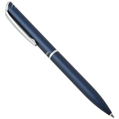 Abbildung von Pentel BL2007 Roller EnerGel Philography 0,7 mm Metallschaft dunkelblau im Geschenketui