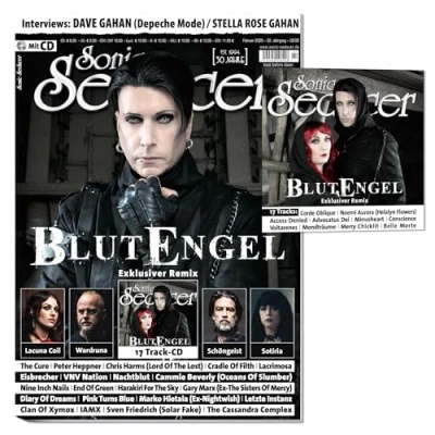 Abbildung von Sonic Seducer 02 2025 + CD: Blutengel Dave Gahan (Depeche Mode) The Cure Lacuna Coil Wardruna Peter Heppner Eisbrecher VNV Nation Nine Inch Nails (Sonic Magazine 2025)