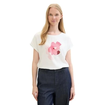 Abbildung von TOM Tailor Poloshirt, Damen, Größe: XXL, Whisper white