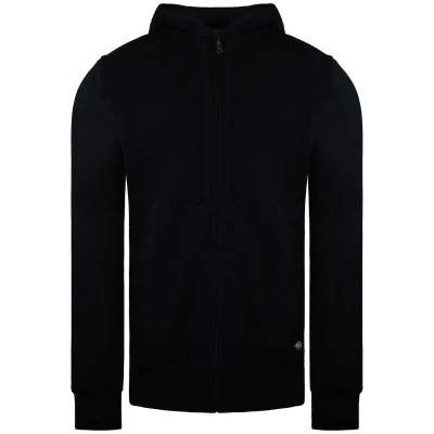Abbildung von Dickies Herren Fleece durchgehendem Reißverschluss und Thermofutter Kapuzenpullover, Knit Schwarz, M