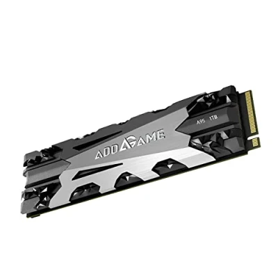 Abbildung von Addlink A95 1TB M.2 SSD Speichererweiterung für PS5 Konsolen mit Heatsink, und Schreibgeschwindigkeiten bis zu 7.200 MB/s, perfekte Gaming Performance 2280 PCIe NVMe Gen4X4 3D TLC DRAM