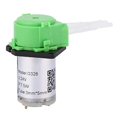Abbildung von Keenso Peristaltikpumpe DIY Dosierpumpe Peristaltikschlauchkopf für Aquarium Lab Chemische Analyse (grün 24 V 3 * 5)