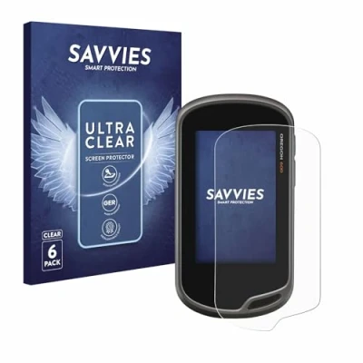 Abbildung von Savvies 6 Stück Schutzfolie für Garmin Oregon 600 Displayschutz Folie Ultra Transparent