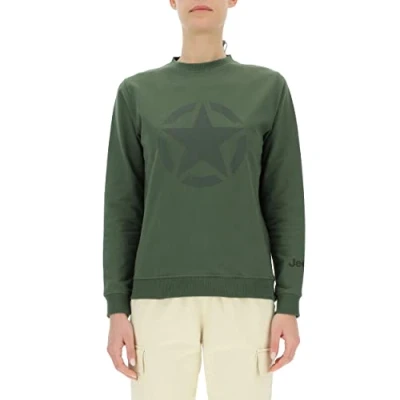 Abbildung von JEEP O102753 E955 J Damen Sweatshirt MIT Rundhalsausschnitt Stern Großer Aufdruck J23S Rifle Green/Rosin Gr XL