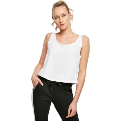 Abbildung von Build Your Brand Damen BY051 Ladies Oversized Tanktop T Shirt, White, L