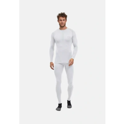 Abbildung von Falke Langarm Unterhemd/shirt, Herren, Größe: Large, White