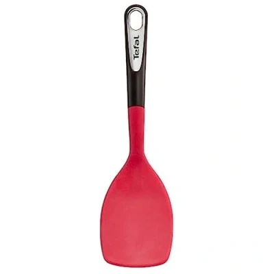 Abbildung von Tefal Ingenio K20645 Pfannenwender Kunststoff Rot/Schwarz Öse zum Aufhängen Spülmaschinenfest optimale Flexibilität Wenden, 30.5 x 8.5 4 cm