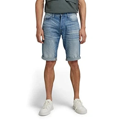 Abbildung von G Star 3301 Short Jeans Shorts, Herren, Größe: 33, Sato denim