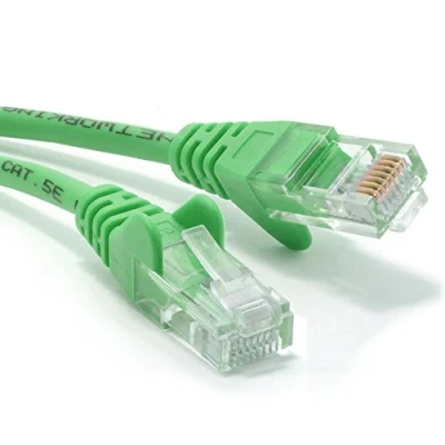 Abbildung von Grün Netzwerk Ethernet RJ45 Cat5E CCA UTP Patchkabel 26AWG Kabel Anschlusskabel 5 m [5 Meter/5m]