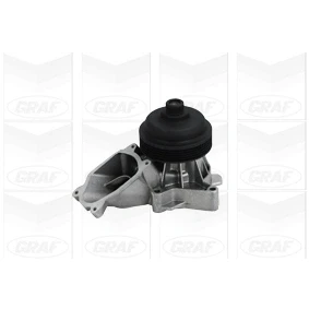 Abbildung von GRAF PA1053 Wasserpumpe mit Dichtung mechanisch Gusseisen 95 für Keilrippenriementrieb BMW: 3 Touring, Limousine, 5 OPEL: Omega B Caravan