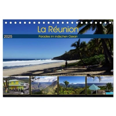Abbildung von La Réunion Paradies im indischen Ozean (Tischkalender 2025 DIN A5 quer), CALVENDO Monatskalender