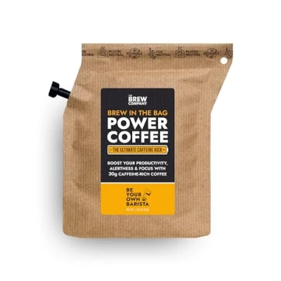 Abbildung von Extra Starker Kaffee Gemahlen mit Hohem Koffeingehalt 1 Coffeebrewer Natürlichem Starkem Brauen &amp; Genießen Sie Jederzeit Überall Strong Coffee für Camping, Sportler Gamer