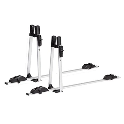 Abbildung von VDP Dachträger (2x abschließbarer Fahrradträger aus Aluminium), 2x ALU Premium Fahrradhalter Fahrrad abschließbar