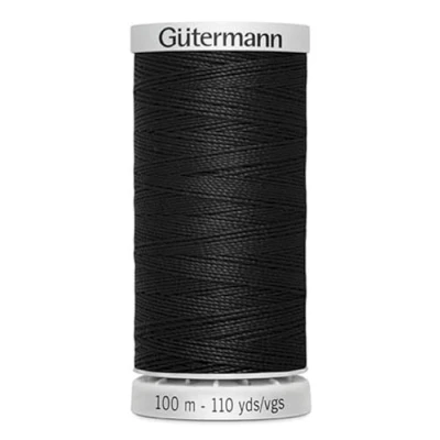 Abbildung von Gütermann Garn M782 Extra stark Nähgarn Polyester 100m Nähmaschinengarn für alle beanspruchten Nähte (schwarz)