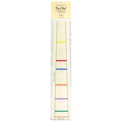 Abbildung von Griffbrett Markierung DON`T FRET 111, für 1/8 Cello, mit 12 Linien
