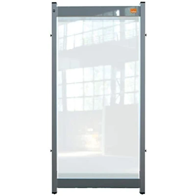 Abbildung von Nobo Schreibtisch Trennwand, durchsichtige Schutztrennwand aus PVC Folie, Hygieneschutz, Premium Plus, 400x820mm, 1915549