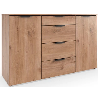 Abbildung von Wimex Kombikommode &quot;Level by fresh to go&quot;, 2 türig mit 4 Schubladen, soft close Funktion, 135cm breit, 84cm hoch