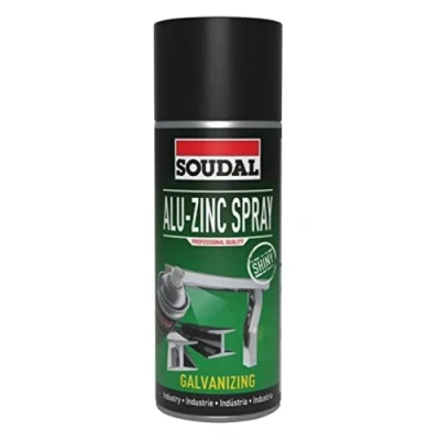 Abbildung von SOUDAL Zinkspray Rostschutz Zink Spray zum Kaltgalvanisieren, hell 400ml