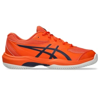 Abbildung von Asics Gelgame 10 CLAY Unisex Multicourt Tennisschuh für Kinder, Größe: 40, Nova orange/indigo fog Schuhe