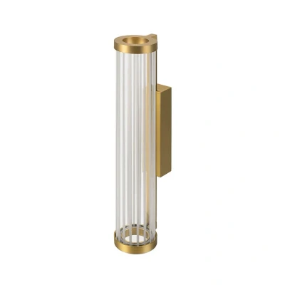 Abbildung von SLV QUIMERA MESSING Wandleuchte Innen, Wandlampe Glas, Dimmbare Badlampe, Badezimmer Lampe Wand mit effizienter LED Technik, Vintage Innenleuchte Warmweißem Licht