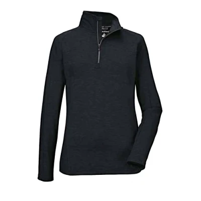 Abbildung von killtec (KILAH Damen Funktionsshirt mit Stehkragen und Reißverschluss KSW 3 WMN LS SHRT, schwarz blau, 46, 38601 000