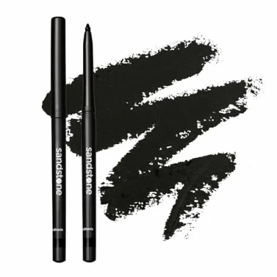Abbildung von Sandstone Scandinavia Hypoallergener Waterproof Eyeliner Schwarzer für Empfindliche Augen Parfümfreier Veganer und Tierversuchsfreier lidstrich stift (Schwarz)