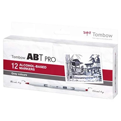 Abbildung von Tombow ABT PRO alcohol based marker set Gray colours 12pcs