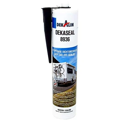 Abbildung von Dekalin Dichtstoff Dekaseal 8936 310ml Anthrazit für Rahmen, Abläufe oder Wohnwagen und Wohnmobil Luken