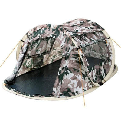 Abbildung von CampFeuer Wurfzelt Zelt Quiki für 2 Personen, Flecktarn, wasserabweisend, Personen: