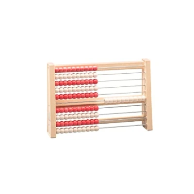 Abbildung von WISSNER aktiv lernen 100 er Rechenrahmen rot/weiss RE Wood