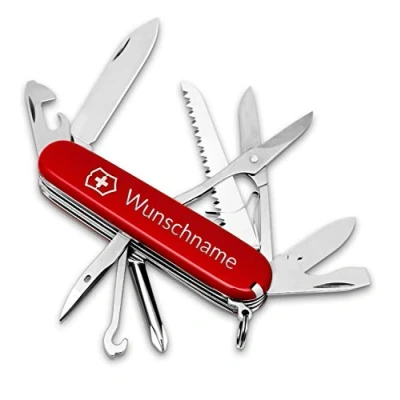 Abbildung von Victorinox Fieldmaster Taschenmesser mit Gravur I Geschenk für Männer zum Geburtstag Messer , Schweizer personalisiert 15 Funktionen