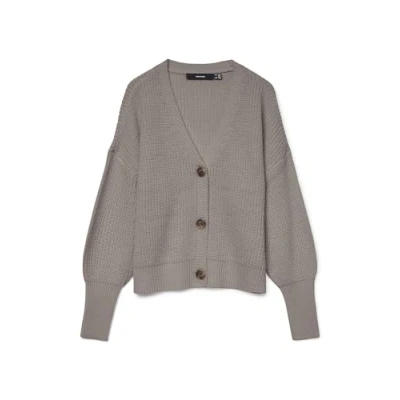 Abbildung von Vero Moda Damen Vmlea Ls V Neck Cuff Cardigan Noos, Moon Rock, L