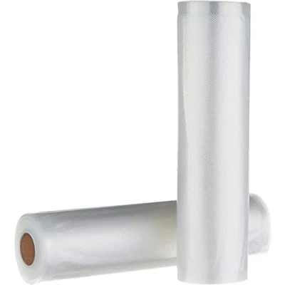 Abbildung von Amazon Basics 22 cm x 500 cm, 2 Rollen für Vakuumierer, Kunststoff, Klar
