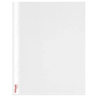 Abbildung von Esselte Klarsichtfolien mit Multilochung (A5, Öffnung oben, 70 Mikron, Hochformat), 100 Stück transparent
