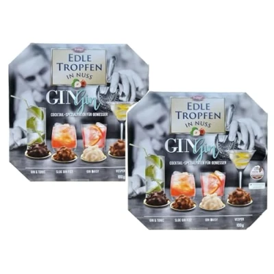 Abbildung von Trumpf Edle Tropfen In Nuss Alkoholpralinen Gin Cocktail Spezialitäten Für Geniesser Vorteilspackung 2 x 100g