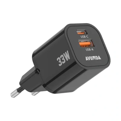 Abbildung von OUFUYU 33W Dual Port Ladegerät USB C Schnellladegerät Power Netzteil PD PPS Schnelllader für Handys, Laptops und Tablets