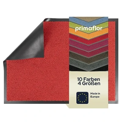Abbildung von Primaflor Ideen in Textil Fußmatte &quot;DANCER, Made Netherlands&quot;, rechteckig, 6 mm Höhe, Schmutzfangmatte, Uni Farben, große Farbauswahl, waschbar