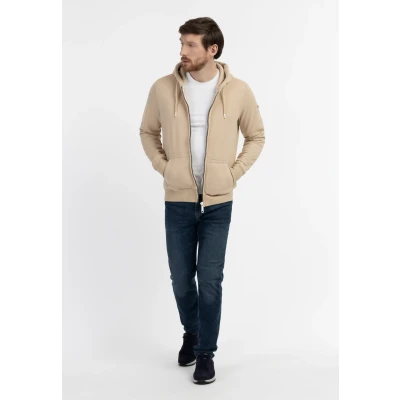 Abbildung von DREIMASTER Maritim Herren Kapuzenjacke S / Beige 51% Baumwolle 49% Polyester