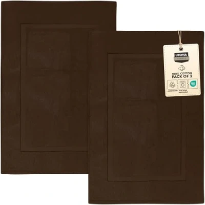 Abbildung von Utopia Towels SYNCHKG038941 Badematte, Baumwolle, Dunkelbraun, Stück: 1