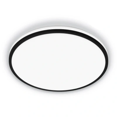Abbildung von BRILONER EEK A LED Deckenlampe Effizient mit 8,5W bei 1800lm, ca. 50.000h Licht, indirektes Lampe, Deckenleuchte, Wohnzimmerlampe, Panel, Küchenlampe, 33x6 cm, Schwarz