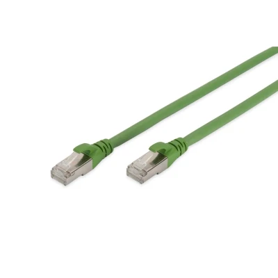 Abbildung von DIGITUS LAN Kabel Cat 6A 7m PUR Netzwerkkabel S/FTP Geschirmt Öl &amp; UV Beständig Kompatibel zu 6 Grün