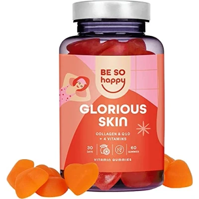 Abbildung von GLORIOUS SKIN, 60 Gummies von Be So Happy. Fördert die Kollagenproduktion für eine verbesserte Elastizität und Ausstrahlung der Haut
