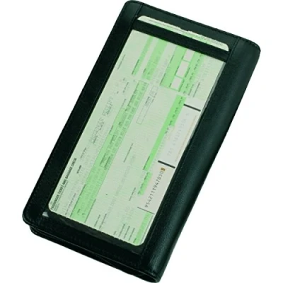 Abbildung von ALASSIO 41002 Reiseorganizer aus feinstem Nappaleder, Organizer mit RFID Document Safe Folie, 12 Kreditkartenfächer, Minietui Druckknopf, Kugelschreiberschlaufe, ca. 22,5 x 13 3 cm, schwarz