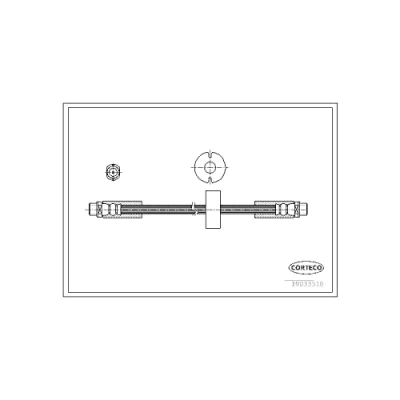 Abbildung von CORTECO 19033516 Bremsschläuche Vorderachse 359 AUDI: Allroad C5