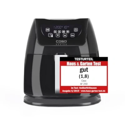 Abbildung von CASO Fritteuse 3171 Heißluft AF 250, 1400 W, Luftstrom Technologie, Fettreduzierte Zubereitung