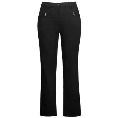 Abbildung von Ulla Popken Basic Stretch MONY Kleurecht Licht SMAL Toelopend Stoffhose, Damen, Größe: 52, Schwarz