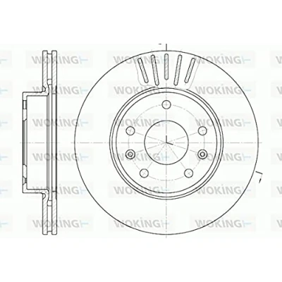 Abbildung von ROADHOUSE Bremsscheibe OPEL: Astra G CC, Zafira A, LAND ROVER: Freelander I SUV, SUV Cabrio Vorderachse 277, 276,8mm 21mm 5 Belüftet