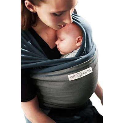 Abbildung von Je Porte Mon Bébé Tragetuch, Pfauenblau