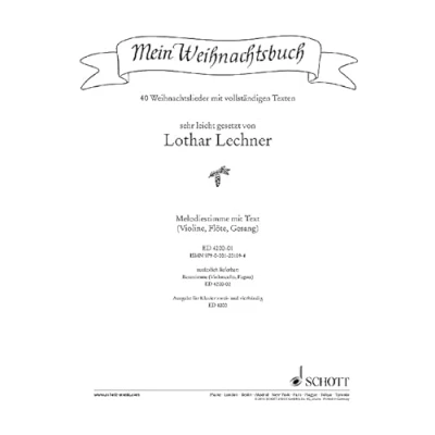 Abbildung von Mein Weihnachtsbuch: 40 Weihnachtslieder sehr leicht gesetzt. Melodiestimme (Violine, Flöte, Gesang).